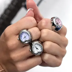 Heart Watch Ring - Adjustable Mini Finger Clock (Y2K Inspired)