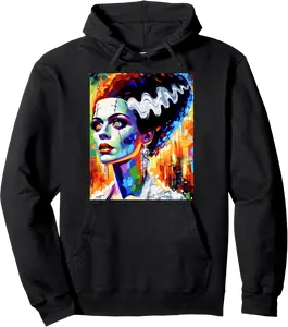 Frankenstein Monster And Bride Halloween Matching Couple Pullover Hoodie - Bobbycarso Shop 23B0FHHGQRN4