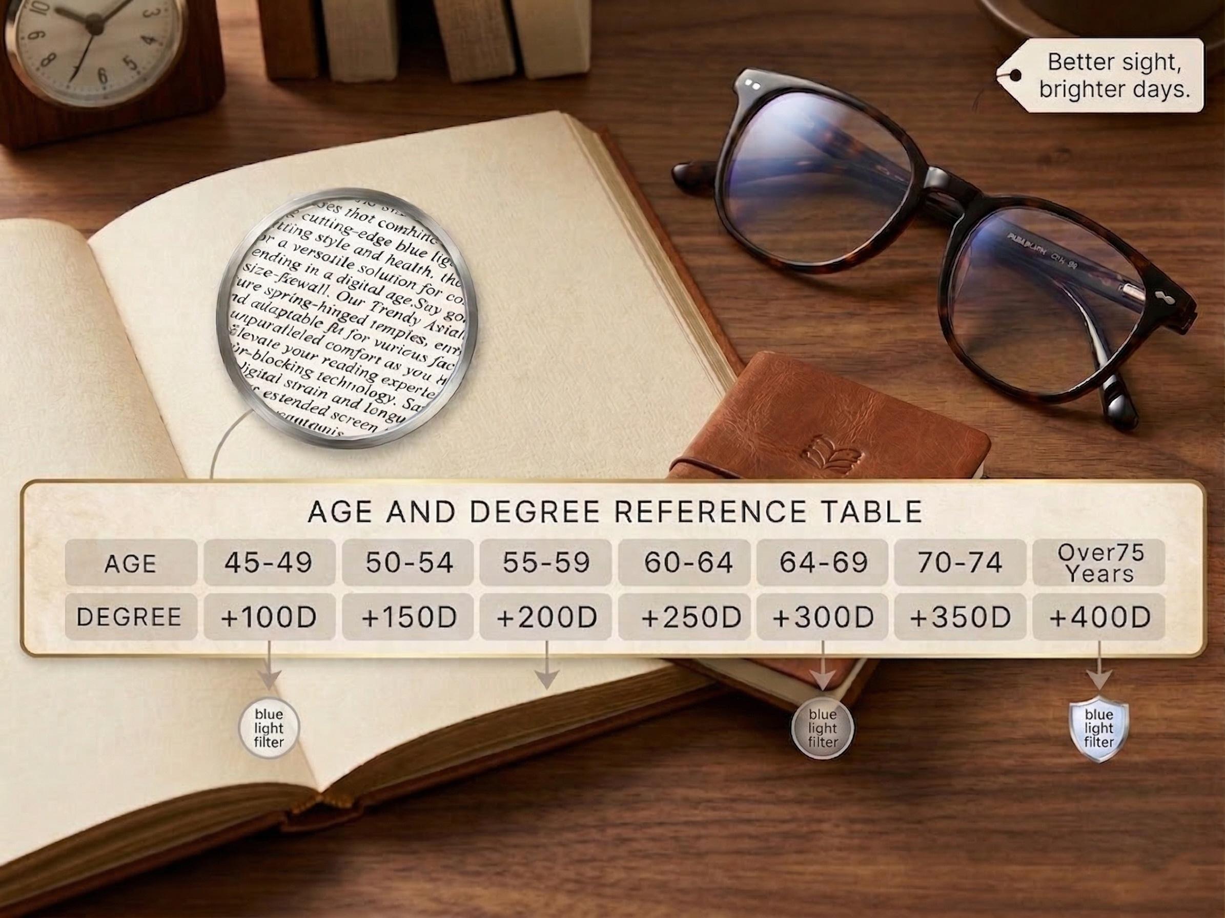 2026 New Smart Auto-Zoom Reading Glasses HD Blue Light Filter Ergonomic Design Auto-Adjusting Vision Range +1.00 to +4.00 Diopters for Clear Sight