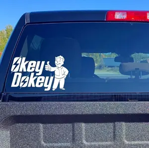 Okey Dokey Fallout Decals, Okie Dokie Decals Fallout Inspired Funny Stickers