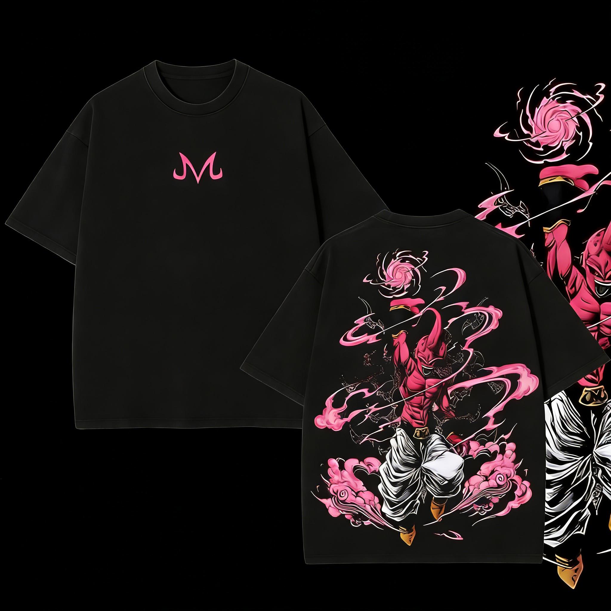 Anime double-sided printed retro oversized washed T-shirt suitable for both men and women, oversized anime and manga washed heavyweight cotton T-shirt for anime fans, trendy clothing, popular T-shirts, holiday gifts, TikTok shop deals