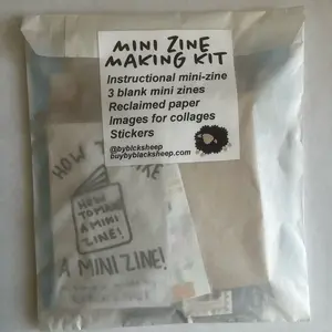 Mini Zine Making Kit with Materials and Instruction