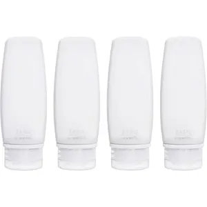 Travel Bottles for Toiletries TSA Approved Travel Size Containers Set 4 Pack Portable Leak Proof Refillable  Squeeze Bottles Shampoo Hair Conditioner  Lotion Bath Shower Gel