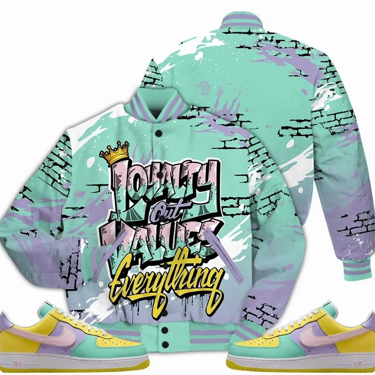 Yellow Pulse Hydrangeas Emerald Pink 2026, Air Force 1 Low Easter Outfits Varsity Jacket, Values Of Loyalty Drip Sneaker Matching Shirts