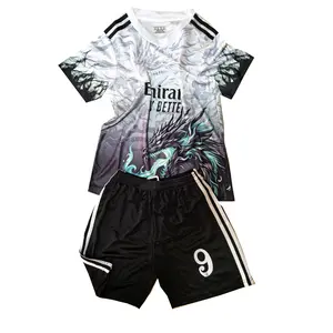 Soccer Jersey Outfits Sporting Clothes Breathable Polyester Youths Football Uniforms For Boys & Girls