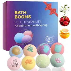 Bath Bombs for Kids withSurpriseSPRINGInside, 12 Pack KidBath Bombs Gift Set,Easter BasketStuffers for Boys Girls BubbleBathwith Toys Inside Skin Repair Natural Soap Bar Body Care