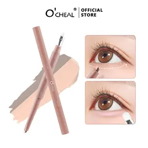 O'CHEAL 2 IN 1  Eyebag&Brush Two-tone 3D Eyebag Pencil  Highlighter&Contour for Bigger Brighter Eyes Easy to Use Smooth