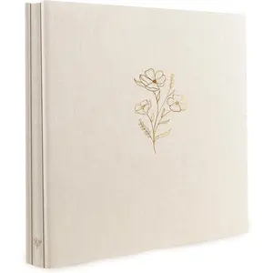 Photo Album 4x6 Holds 500 Photos 5 Pictures Per Page 500 Pockets Linen Fabric Cover Big Photo Album for Family Weddings Travel Memories Beige