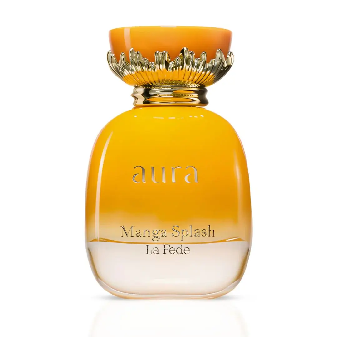 La Fede Aura Manga Splash Eau de Parfum Spray 100ml (3.4 oz) by Khadlaj (Velvet Pouch)
