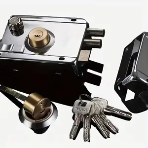 Stainless Steel 1pc Door Lock, Security Lock, Classic Anti-Theft Design, Versatile for Home, Bedroom, Dormitory, Secure and Durable