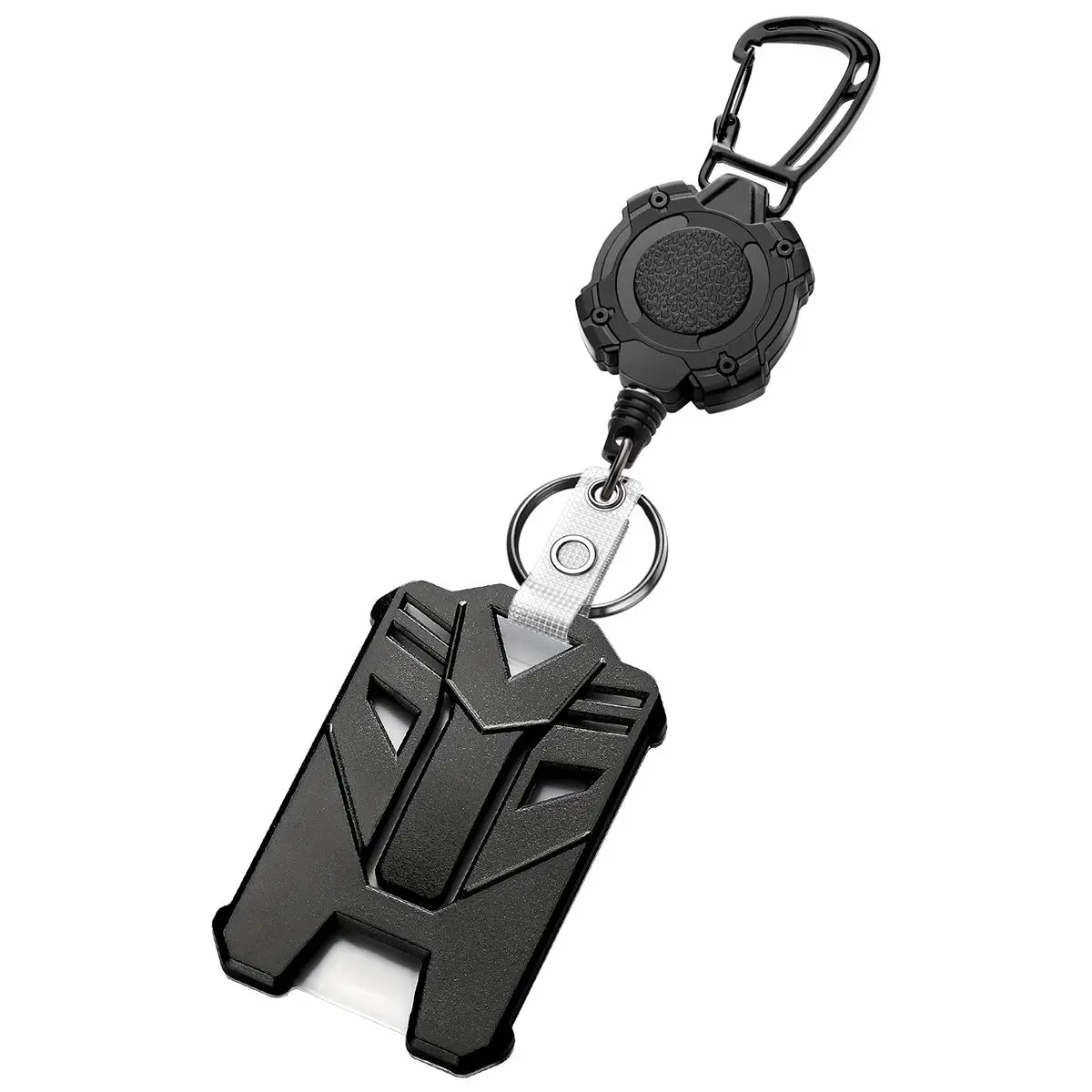 Retractable Badge Reel, Keychain Badge Reel, 1 Count Badge Reel Or 2 Coutns/set Badge Reel & ID Card Holder, Badge Reel with Easy To Pull Buckle, Retractable Badge Holders, Identification Badges & Supplies
