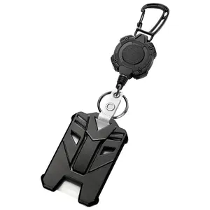 Retractable Badge Reel, Keychain Badge Reel, 1 Count Badge Reel Or 2 Coutns/set Badge Reel & ID Card Holder, Badge Reel with Easy To Pull Buckle, Retractable Badge Holders, Identification Badges & Supplies