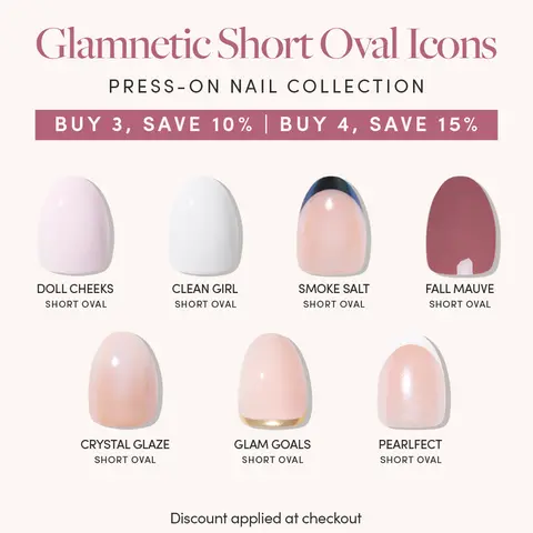Glamnetic Short Oval Icons Press-On Nail Collection