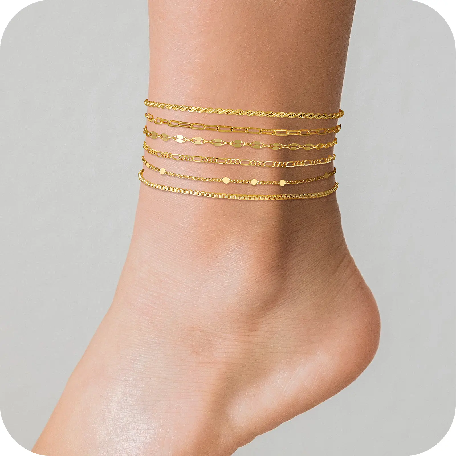 Ankle- Cuban Satellite chain