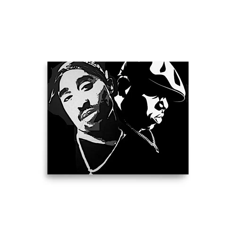 Biggie & Tupac Art Poster