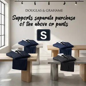 Douglas & Grahame Men's Separate Suit Set Short Fit (S) - Italian Cut Blazer OR Trousers - 98% Wool Premium Fabric - Mix & Match Sizes for Perfect Fit - Business Wedding Formal Attire