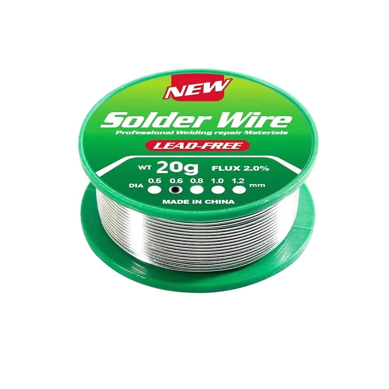 Flux solder, rosin core lead-free solder wire, electronic lead-free solder wire, Sn99.3-Cu0.7, wire diameter is divided into 0.6/0.8/1.0mm, flux content is 2.0% metal welding wire, used for repair, electric welding, DIY