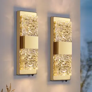 Dusk to Dawn Sensor Outdoor Light Fixtures Wall Mount, Outdoor Front Porch Lights for House, 120V 3000K Exterior Wall Sconce, IP65 Waterproof Golden Wall Lamp,Outside Wall Light for Garage Entryway Yard