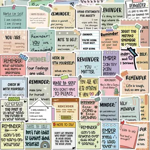 50Pcs Reminder Note Graffiti Stickers - Waterproof DIY Decor for Guitar/Luggage/Notebook bulingbulingsticker Decorative Stickers