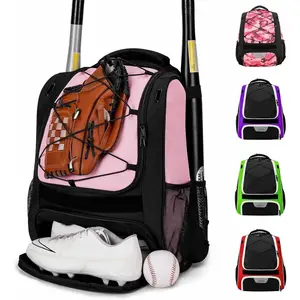 Baseball Bag,Baseball Backpack, Softball Bat Bag with Shoes Compartment for Youth Adults,Lightweight Baseball Bag with T-Ball & Softball Equipment & Gear