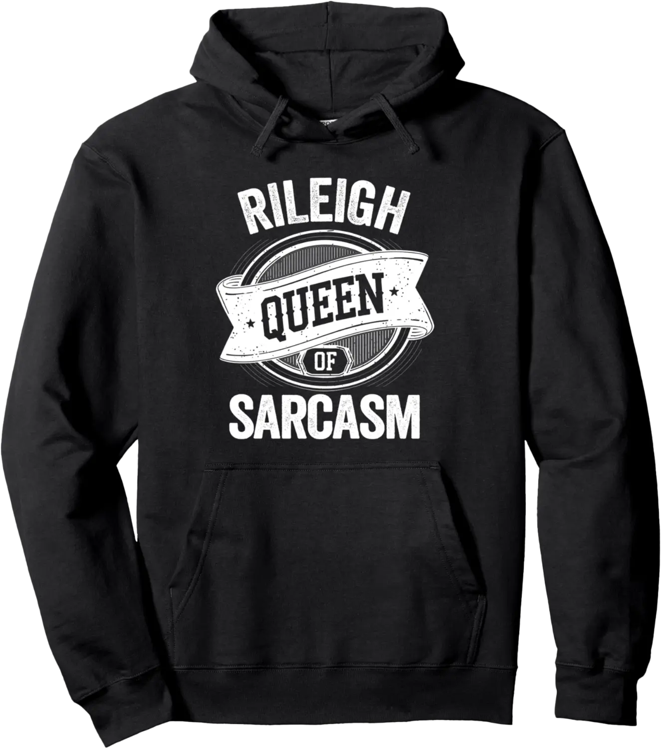 RILEIGH Cute Queen Of Sarcasm RILEIGH Name Pullover Hoodie - Dakotamc Shop 64B0DQ576MCT