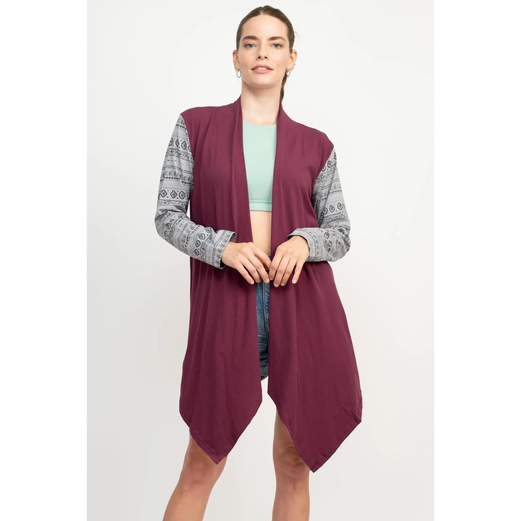 Tribal Vibes Organic Cotton Waterfall Cardigan