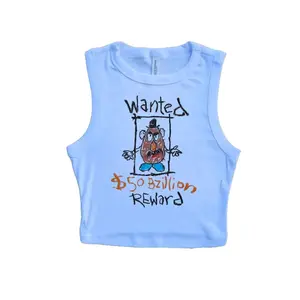 Spud Toy Story Baby Tee, Wanted Potato Crop, movie Tater tot, Midway Mania Crop Tank, Detachable Parts Womens