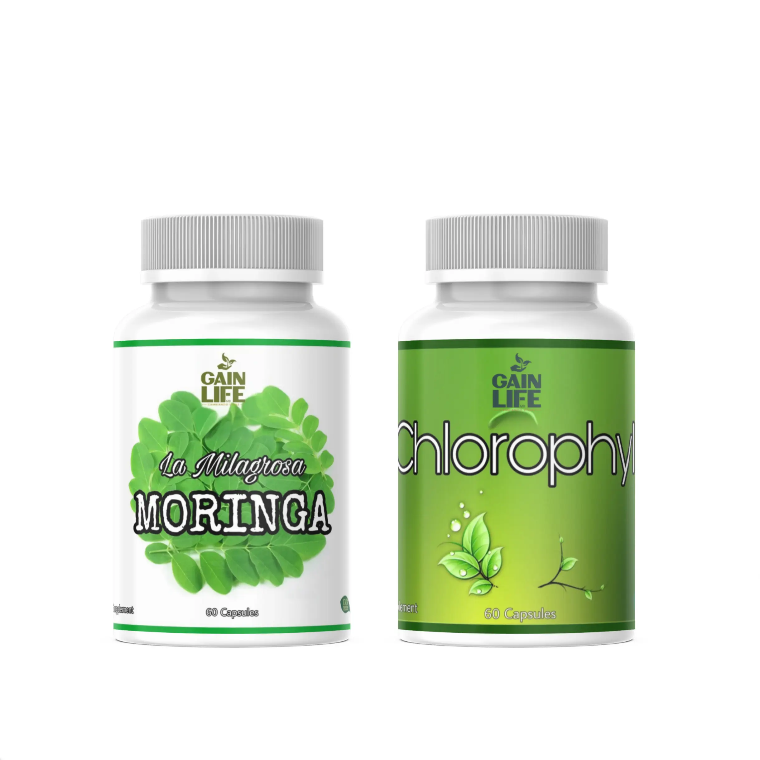 Gain Life Duo Moringa and Chlorophyll  Vitamin Dietary Supplement