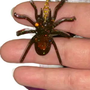 Spider Hook Earrings - Unique Design with Chain Attachment as Shown in the Image