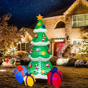 7 FT GIANT Inflatable Christmas Tree ✨ |   Snowflake Lights Edition |   Indoor/Outdoor Yard Garden Lawn Decoration |   Christmas & Black Friday MUST-HAVE