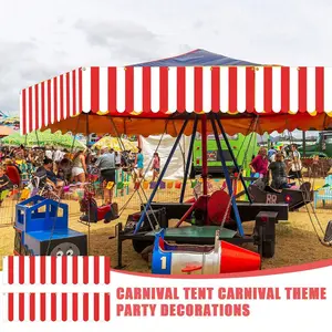 Carnival Tent Decor Set, Circus Hanging Decoration, Festival Banner, Food Stand Sign, Pirate Theme Summer Party, &, 9.84ft X 78.74ft