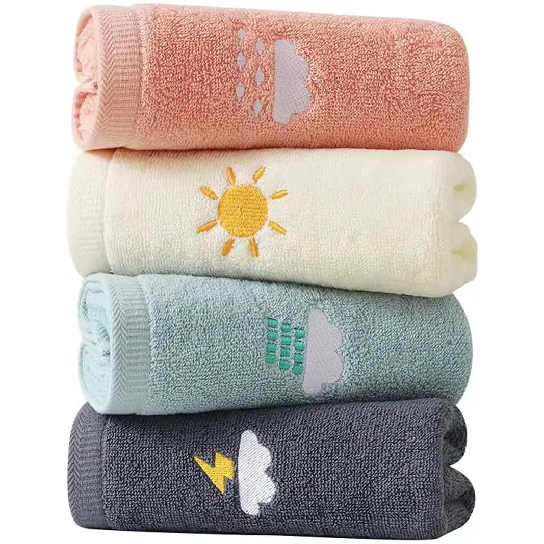 Bathroom Hand Towels Set of 4, Hand Towel Soft Cotton Towel Highly Absorbent Hand Towel, Hand Towels for Bath, Hand, Face, Gym and Spa, Size 14" x 29"