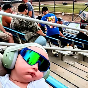 The Leonardo Baby Vipes Blue-Green Lens Sports Sunglasses in Blue