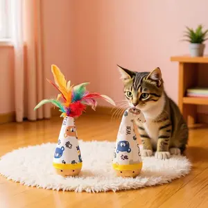 Cat toys, roly-poly toys, self-entertaining and boredom-relieving toys, feather cat teasing sticks, cat toy balls, essential for cat owners.