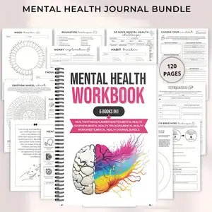 A5 Mental Health Workbook, 1 Count Attachment Theory Guide, Abandonment Anxiety Recovery, Relationship Depression Support, Addiction & PTSD Healing
