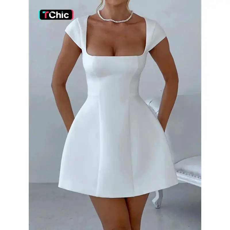 dani mini dress white Dani Embroidered Floral Mini Dress S
