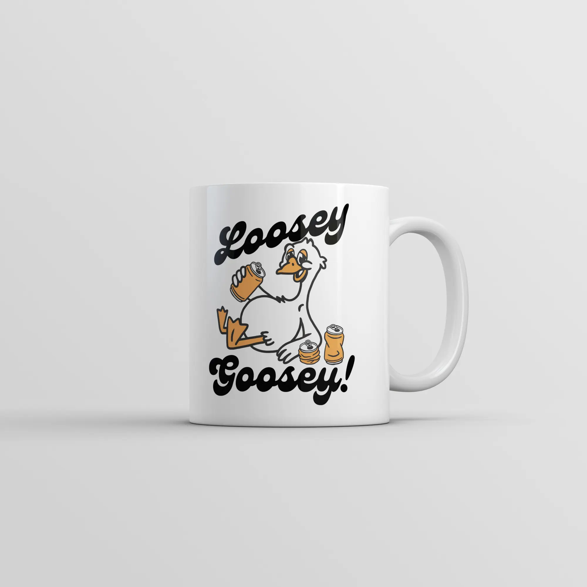 Loosey Goosey Mug Funny Drinking Graphic Novelty Coffee Cup - 11oz Funny Coffee Mugs Ceramic Printed Drinkware Cup