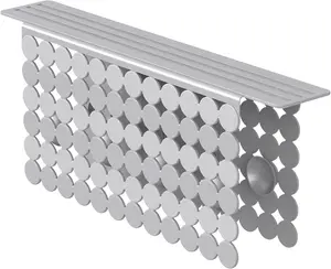 Kitchen Sink Saddle PVC Sink Divider Mat with Strong Suction Cups Durable Easy to Clean  Odor free 9.5" x 12" (Grey)