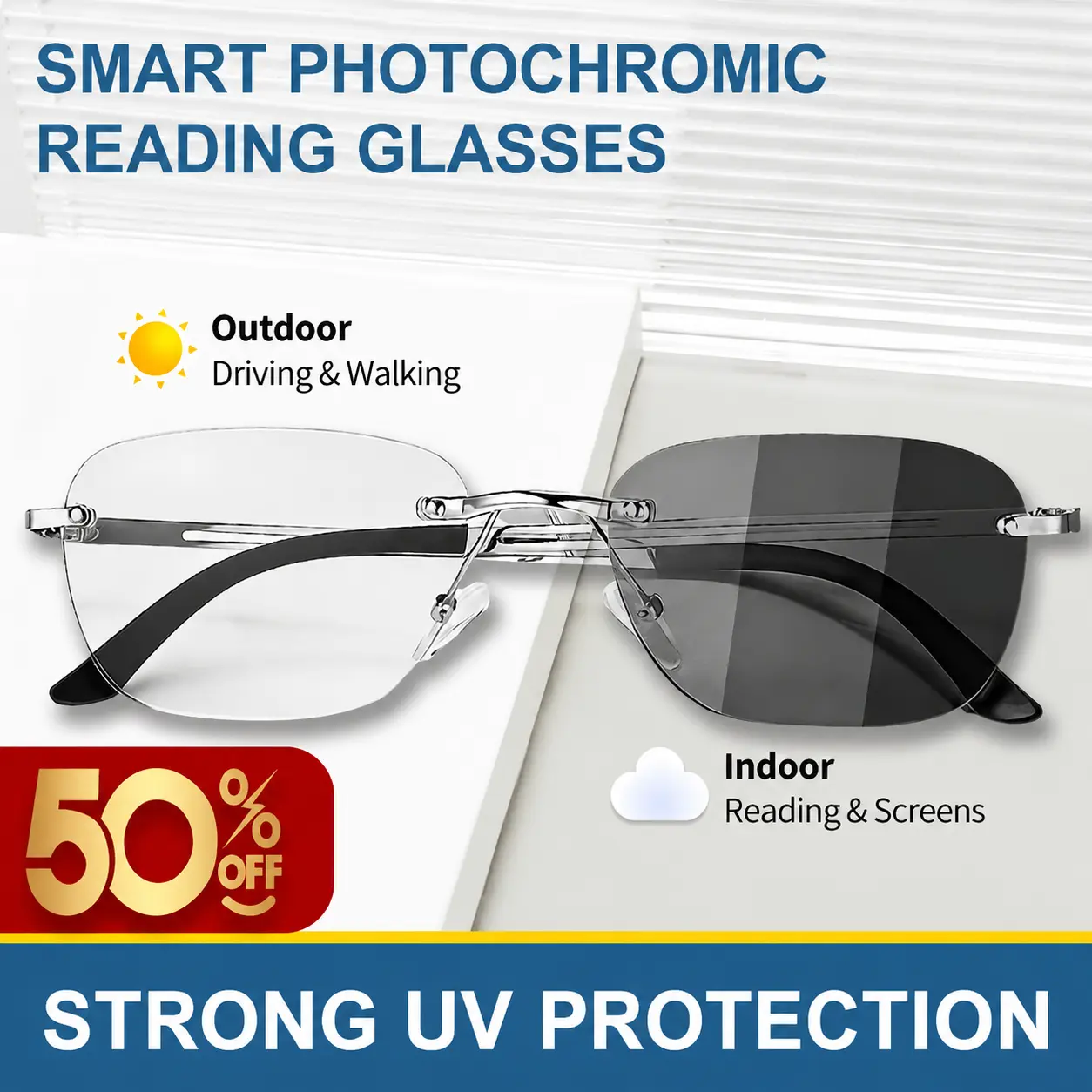 Unisex High Quality Eyewear - Ultra-Light Minimalist Full Rim Reading Glasses，uitable for Indoor/Outdoor Daily Book Reading & Screen Use