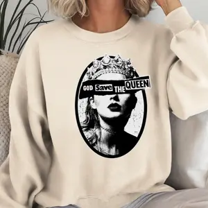 God Save The Queen Shirt, Reputation Era Inspired Shirt, Eras Tour Shirt,Concert Swift Shirt, Gift for Her, Gift for men, Trendy shirt, Sweatshirt