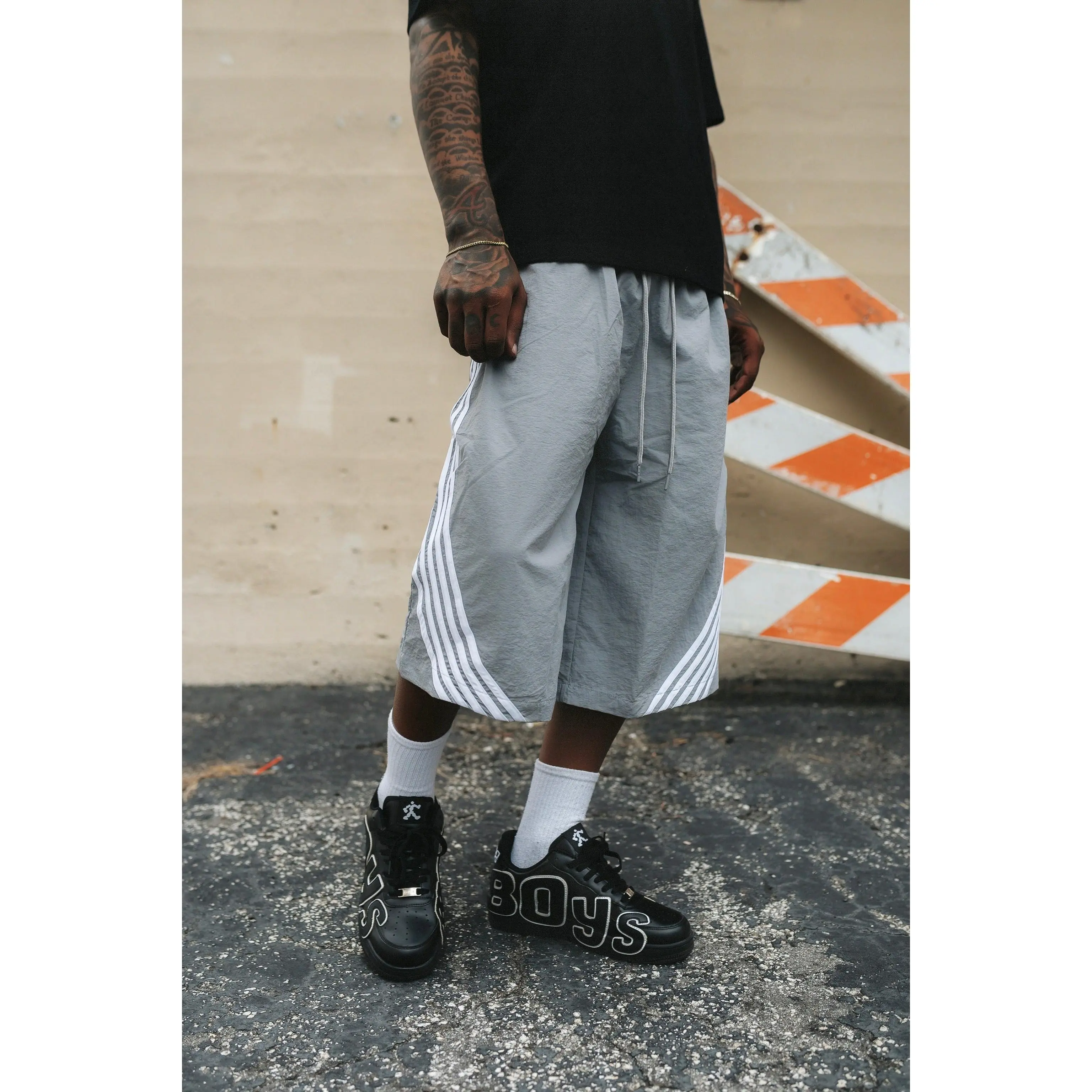 Oversized Nylon Racer Shorts - TikTok Shop