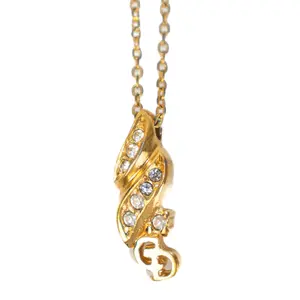 Pre-owned Dior Necklace Gold D26022231