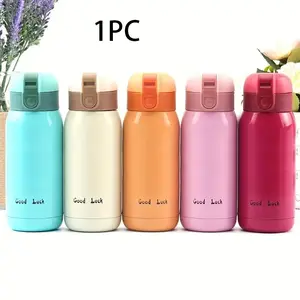 1pc Mini Portable Insulated Cup with Rope Handle, Vacuum Insulated Tumbler, Couple Vacuum Flask, 304 Stainless Steel, Pocket Bottle, Ideal for Travel and Daily Use, Tumbler Drinkware