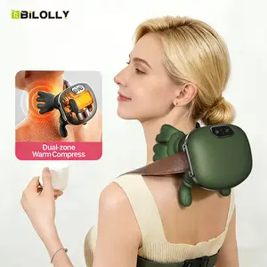 Shiatsu Kneading Neck & Shoulder Massager with Heat – Deep Tissue, Bionic Hand Simulation, Low-Voltage Therapy, Portable Design for Office, Home, Athletes & Seniors