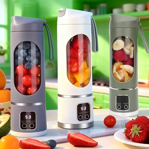 Ultimate Portable Blender! USB Rechargeable & Compact for Smoothies On-The-Go - Perfect Travel, Back To School & Gym! Leak Proof Design, Makes Shakes & Baby Food in Seconds cup juicer rechargeable mini blender vegetable