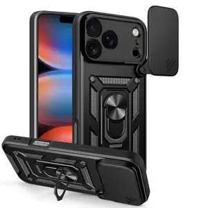 Premium Shockproof Multi-Layer PC+TPU Phone Case with Ring Stand & Card Slot for iPhone 17 Pro Max, 16, 15, 14 Plus, 13, 12, 11 — For Outdoor Enthusiasts & Active Professionals shockproof mobile phone case promax phone case dragon phone case pro max case