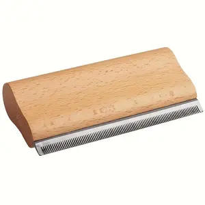 Wooden Pet Grooming Comb—Painlessly Deshed Dogs, Cats & Horses, Short/Long Hair, Fur & Dirt, Eco-Friendly, Anti-Static, Pro-Grade Shedding Brush