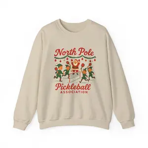 North Pole Pickleball Association Christmas Sweater | Santa & Elves Holiday Crew