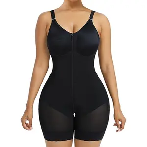 Women’s shapewear Tummy Control Butt Lifter Shaper with Zipper Crotch detachable shoulder strap Adjustable full Shapewear Chest Wrap Zipper Crotch Tightening Tummy Control Hip Lift Body Shaping Reinforced Corset comfort wireless Postpartum Girdle