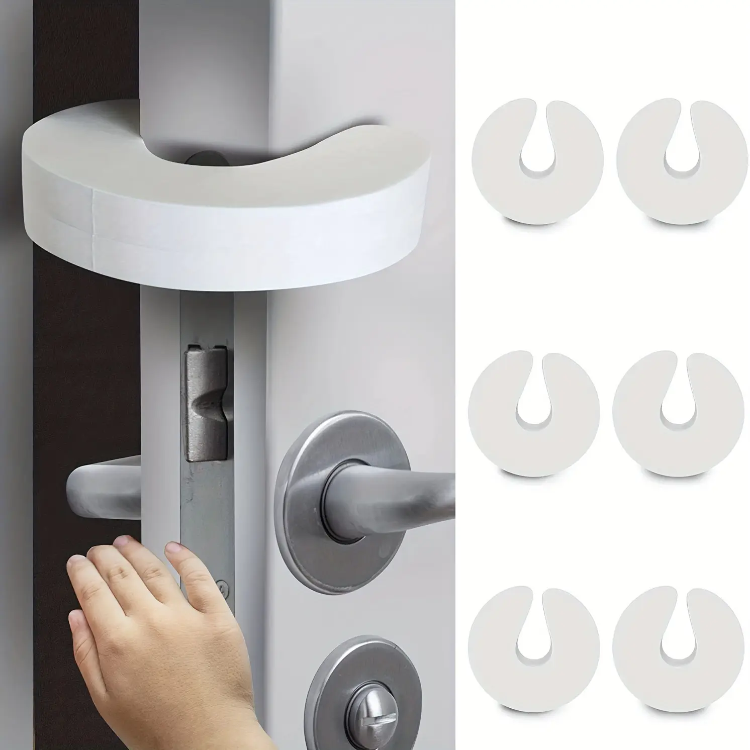 1pc/4pcs Door Pinch Guards (6pcs) Baby Proof Door Extra Soft Foam, Sleek Design, Child Safety, Baby Safety Finger Protectors